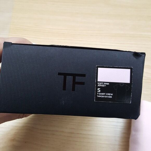 TOM FORD Shirt Mens Small Soft Pink Pullover Crew Short Sleeve T-Shirt Tee - Picture 3 of 4